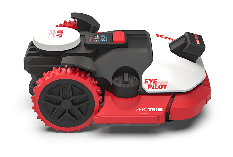 Kress EyePilot® RTKⁿ 1¼ acre — tondeuse robotique avec Zero Trim et 4G intégré