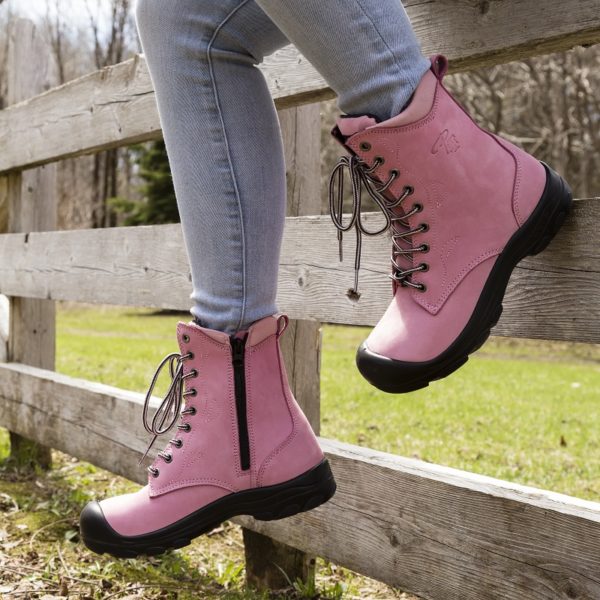Botte 8" lacée et fermeture éclair, cuir nubuck G5-11 - Image 3