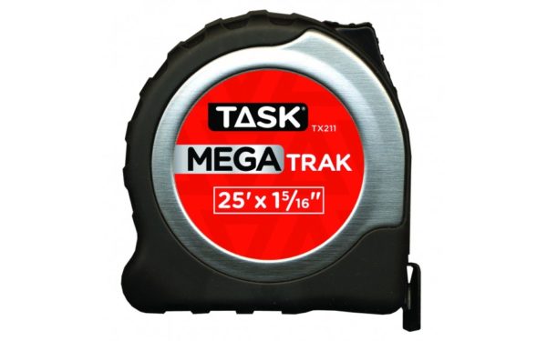 Ruban à mesurer MegaTrak en acier inoxydable- 25' x 1 x 5/16"