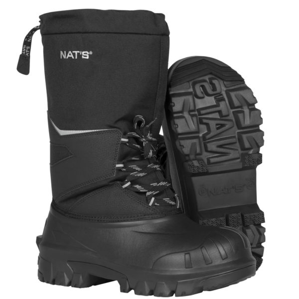 Botte motoneige lacée 12'' ultra légère en EVA haut rendement thermique, noir (N)