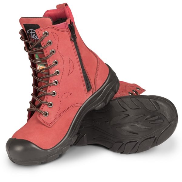Botte 8" lacée et fermeture éclair, cuir nubuck G5-11 - Image 7