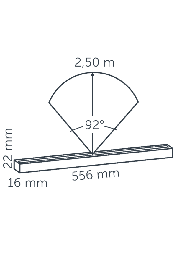 Lumière murale Evo HYDE 550 Dark 2 W - Image 7