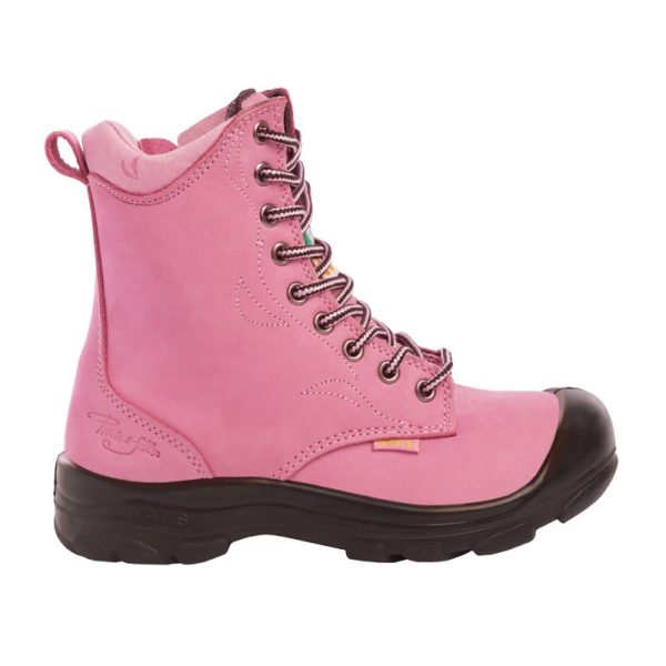 Botte 8" lacée et fermeture éclair, cuir nubuck G5-11 - Image 2