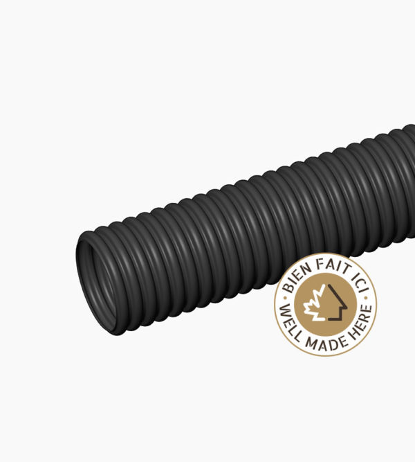 Drain non-perforé 100mm (4") rouleau de 75m
