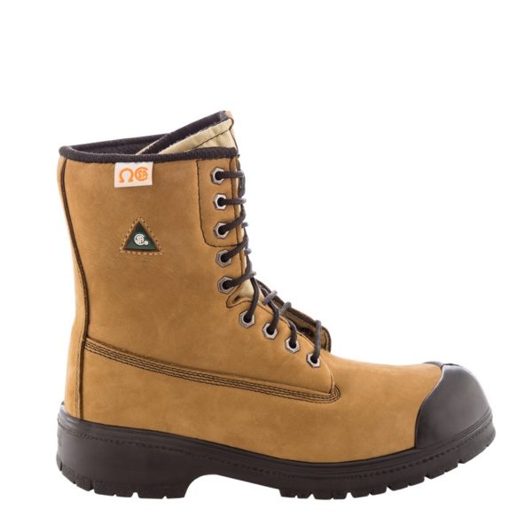 Botte travail lacée 8'' cuir nubuck/P.U., cap & semelle Nat's, tan(T) G 5 - 14 - Image 3