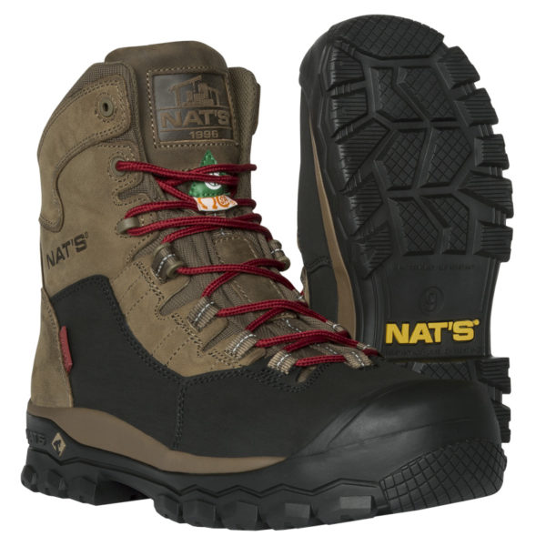 Botte travail impermeable style randonnee kaki