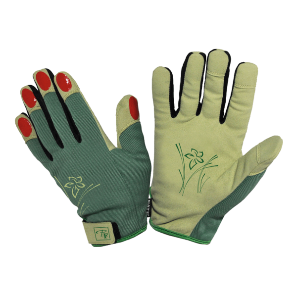 Gants de jardin, cuir synthétique