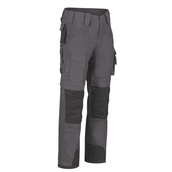 Pantalon de travail multi-poches, gris(G) empiècements noir  G 30-42