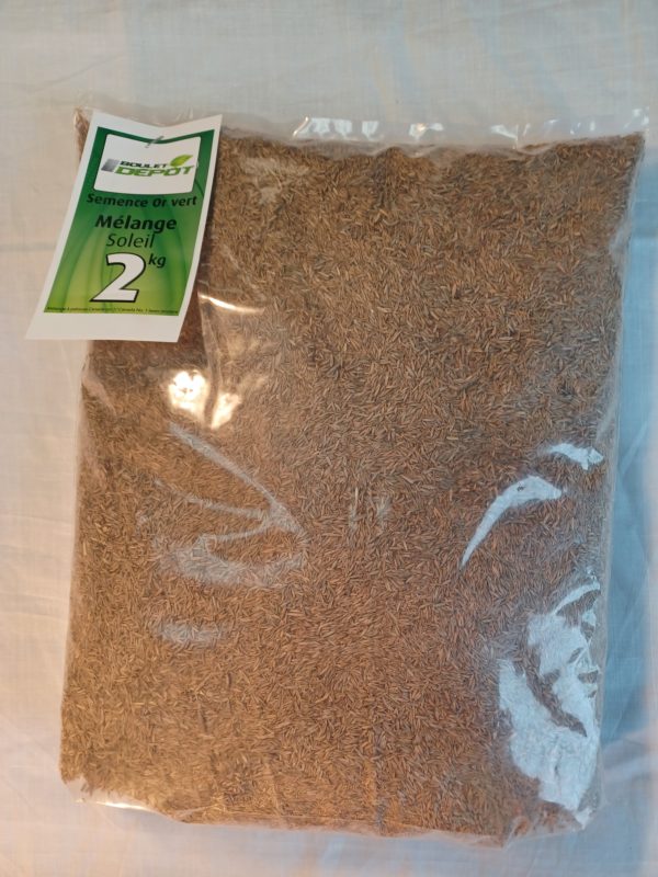 Semence à gazon Or Vert soleil 2kg.(1300pi²)