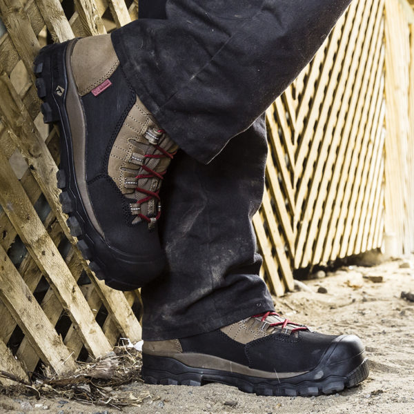 Botte travail impermeable style randonnee kaki - Image 5