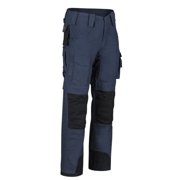 Pantalon de travail multi-poches, gris(G) empiècements noir  G 30-42 - Image 2